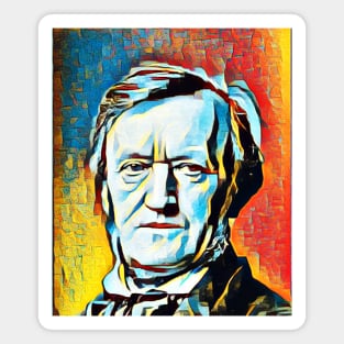 Richard Wagner Abstract Portrait | Richard Wagner Artwork 2 Magnet